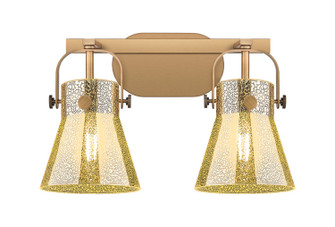 Downtown Urban Two Light Bath Vanity in Brushed Brass (405|4232WBBG4116ME)