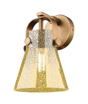 Downtown Urban One Light Wall Sconce in Brushed Brass (405|4231WBBG4116ME)