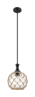 Ballston One Light Mini Pendant in Matte Black (405|4151SBKG12210RB)