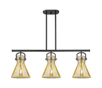 Downtown Urban Three Light Island Pendant in Matte Black (405|4103IBKG41110ME)