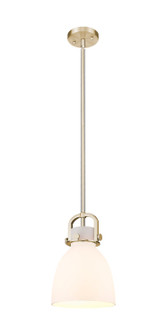 Downtown Urban One Light Mini Pendant in Champagne Bronze (405|4101SSCBG4128WH)