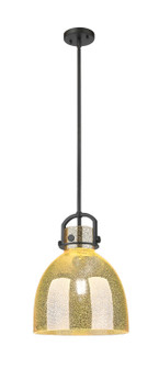 Downtown Urban One Light Mini Pendant in Matte Black (405|4101SMBKG41212ME)
