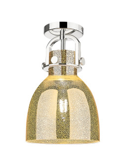 Downtown Urban One Light Semi-Flush Mount in Polished Nickel (405|4101FPNG4128ME)