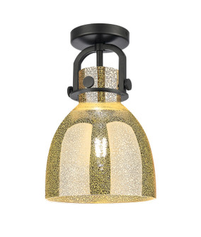 Downtown Urban One Light Semi-Flush Mount in Matte Black (405|4101FBKG4128ME)