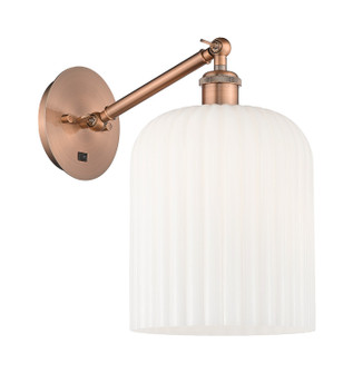 Ballston One Light Wall Sconce in Antique Copper (405|3171WACG5598GWH)