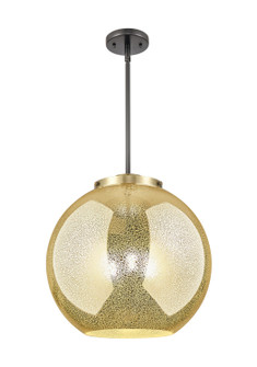 Essex Three Light Pendant in Black Antique Brass (405|2213SBABG12816)