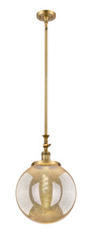 Franklin Restoration One Light Mini Pendant in Brushed Brass (405|206BBG20814)