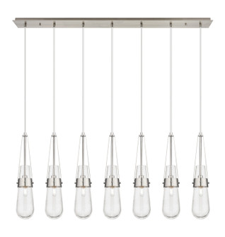 Downtown Urban Seven Light Linear Pendant in Brushed Satin Nickel (405|1274521PSNG4524SDY)
