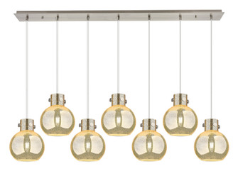 Newton Seven Light Linear Pendant in Brushed Satin Nickel (405|1274101PSSNG4108ME)