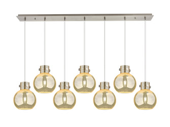 Newton Seven Light Linear Pendant in Brushed Satin Nickel (405|1274101PSSNG4108ME)
