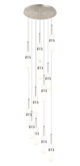 Downtown Urban 12 Light Pendant in Brushed Satin Nickel (405|1264521PSNG4524GWH)
