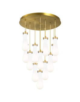 Downtown Urban 12 Light Pendant in Brushed Brushed Brass (405|1264511PBBG4514GWH)