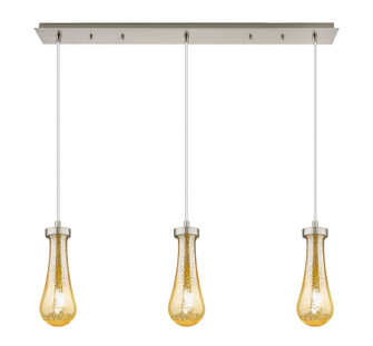 Downtown Urban Three Light Linear Pendant in Brushed Satin Nickel (405|1234511PSNG4514ME)