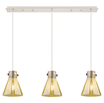 Downtown Urban Three Light Linear Pendant in Polished Nickel (405|1234101PSPNG4118ME)