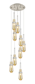Downtown Urban Nine Light Pendant in Brushed Satin Nickel (405|1194521PSNG4524ME)