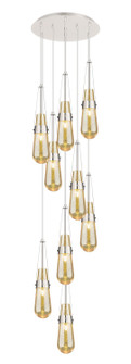 Downtown Urban Nine Light Pendant in Polished Nickel (405|1194521PPNG4524ME)
