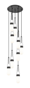 Downtown Urban Nine Light Pendant in Matte Black (405|1194521PBKG4524GWH)