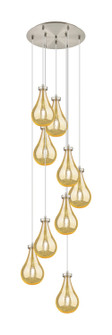 Downtown Urban Nine Light Pendant in Brushed Satin Nickel (405|1194511PSNG4517ME)
