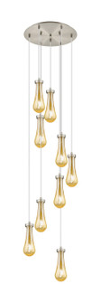 Downtown Urban Nine Light Pendant in Brushed Satin Nickel (405|1194511PSNG4514ME)