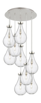 Downtown Urban Nine Light Pendant in Polished Nickel (405|1194511PPNG4517CL)