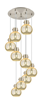 Newton Nine Light Pendant in Brushed Satin Nickel (405|1194101PSSNG4108ME)