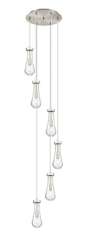 Downtown Urban Six Light Pendant in Brushed Satin Nickel (405|1164511PSNG4514CL)