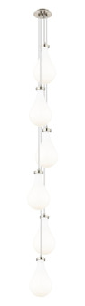 Downtown Urban Six Light Pendant in Brushed Satin Nickel (405|1064511PSNG4517GWH)