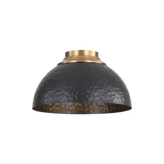 Shepard Three Light Flush Mount in Modern Brass (62|6950FMMBSBLK)