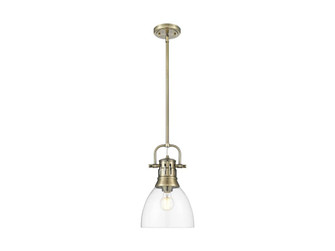 Duncan One Light Pendant in Aged Brass (62|3604SABCLR)