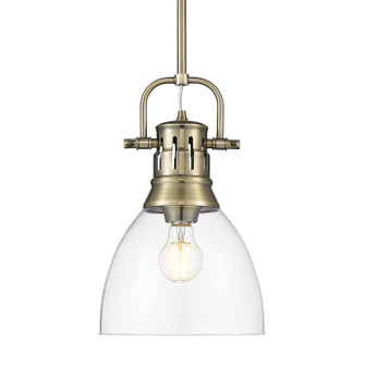 Duncan One Light Pendant in Aged Brass (62|3604SABCLR)