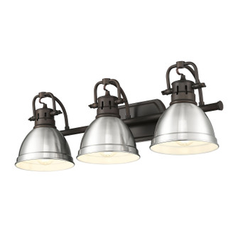 Duncan BCB Three Light Vanity in Rubbed Bronze (62|3602BA3RBZPW)