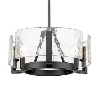 Aenon Three Light Chandelier in Matte Black (62|31643BLKHWG)