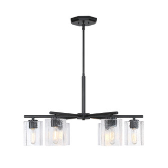 Haven Six Light Chandelier in Matte Black (43|D309M6CHMB)