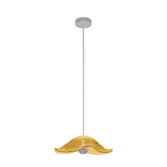 Embark LED Pendant in Silver Leaf/Amber (48|10006842)