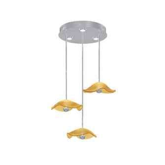 Embark LED Pendant in Silver Leaf/Amber (48|10006542)