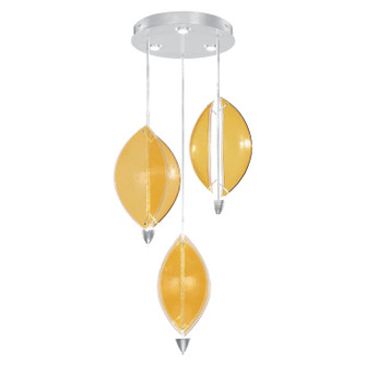 Embark LED Pendant in Silver Leaf/Amber (48|10006442)