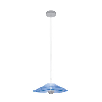 Embark LED Pendant in Silver Leaf/Blue (48|10006341)