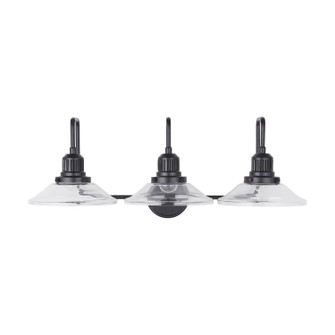 Roan Three Light Vanity in Matte Black (65|9D318A)