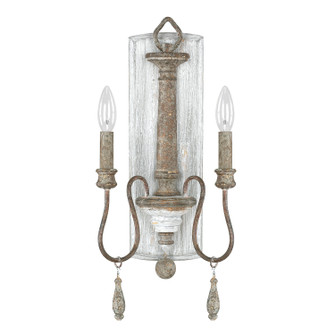 Zoe Two Light Wall Sconce in French Antique (65|9A198A)