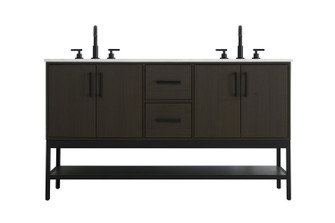 Lennox Bathroom Vanity in Mocha Brown (173|VF60760DMMB)