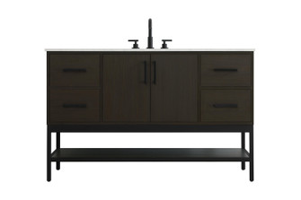 Lennox Bathroom Vanity in Mocha Brown (173|VF60754MMB)