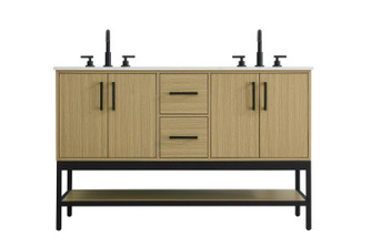 Lennox Bathroom Vanity in Honey Brown (173|VF60754DMHB)