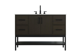 Lennox Bathroom Vanity in Mocha Brown (173|VF60748MMB) Lennox Bathroom Vanity in Mocha Brown (173|VF60748MMB)
