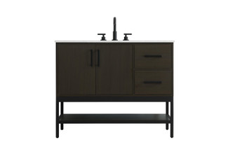 Lennox Bathroom Vanity in Mocha Brown (173|VF60742MMB)