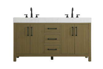 Nathan Bathroom Vanity in Chestnut Brown (173|VF60660DMCB)