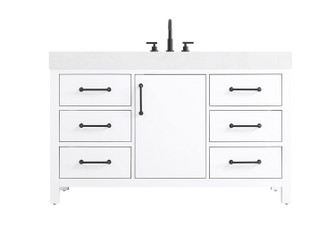 Nathan Bathroom Vanity in White (173|VF60654WH)