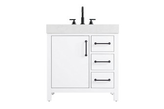 Nathan Bathroom Vanity in White (173|VF60632WH)