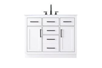 Alden Bathroom Vanity in White (173|VF29742WH)