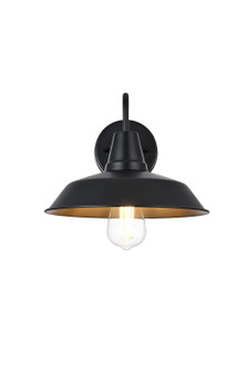 Tinsley One Light Outdoor Wall Sconce in Black and Clear (173|OD610W13BK)