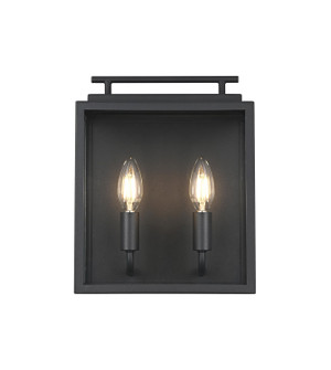 Valentin Two Light Outdoor Wall Sconce in Black (173|OD418W12BK)